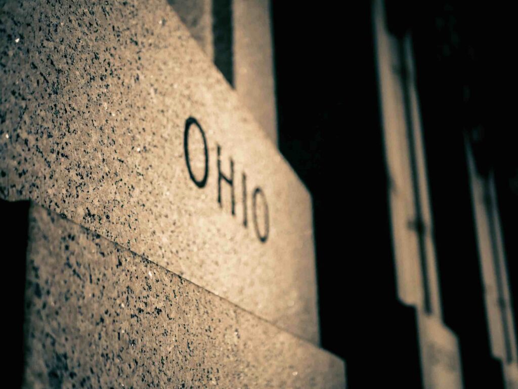 A stone engraved with the word "Ohio" — a haven state for business owners.