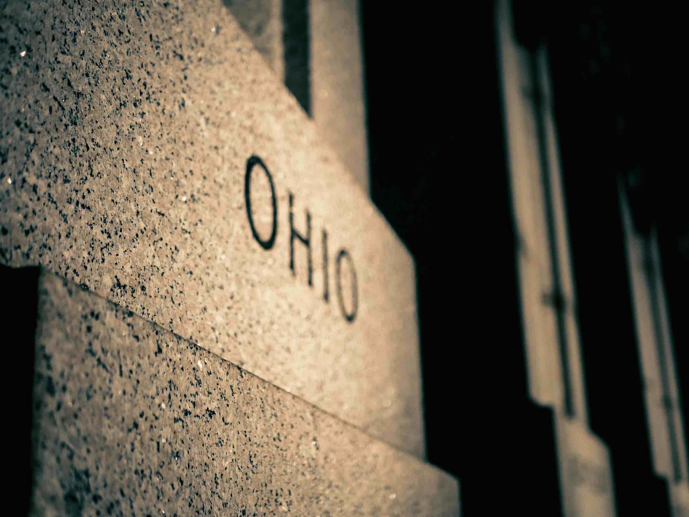 A stone engraved with the word "Ohio" — a haven state for business owners.